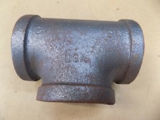 2" Black Iron Tee Fitting (2" tee) Made in USA