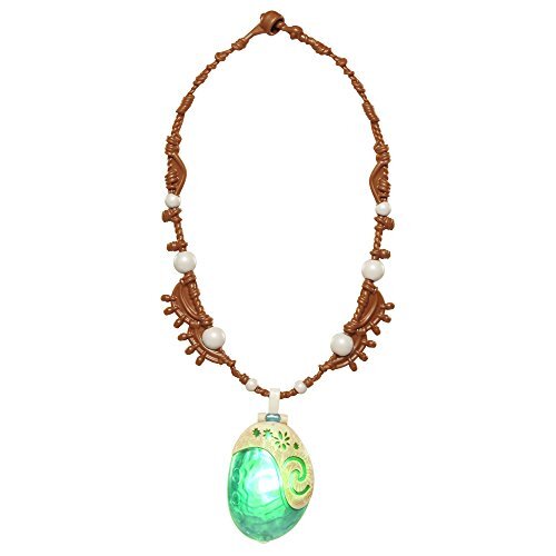 Disney Moana Necklace Light Up Magical Seashell Heart of Te