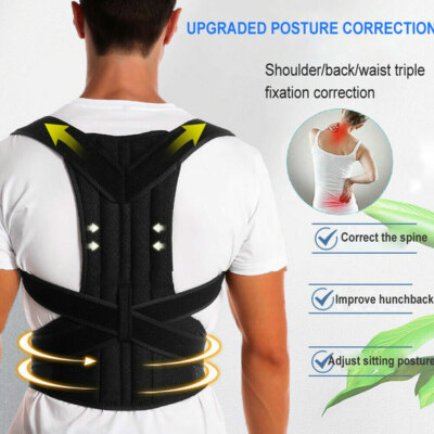 #ad #ad Back Brace Posture Corrector Full Support for Upper Lower Back Women Men S 4XL