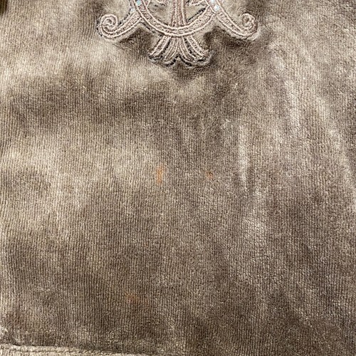 Christian Audigier Velvet Hoodie Small Women's Brown Y2K Ed Hardy Velour - Picture 8 of 19