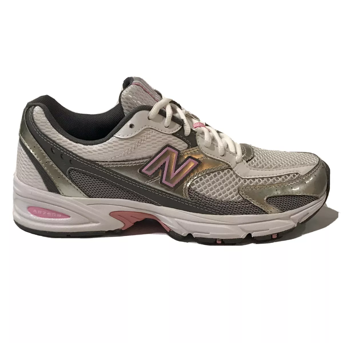 Women s New Balance 350 White Gray Athletic Running Sneakers Size