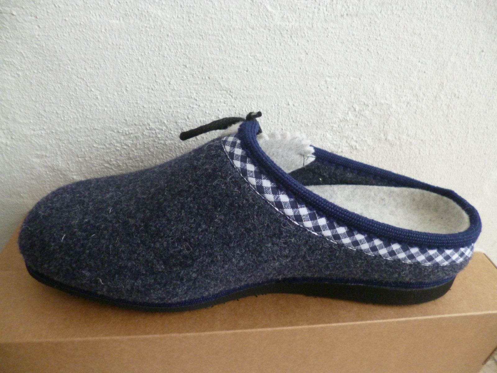 APL Frankenwald pantofole da donna pantofole blu grigie per inserti sciolti feltro