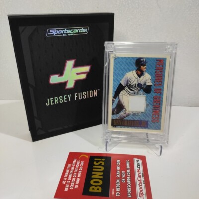 Jersey Fusion Ken Griffey Jr Game Worn Patch 1999 Seattle Mariner's Baseball MLB