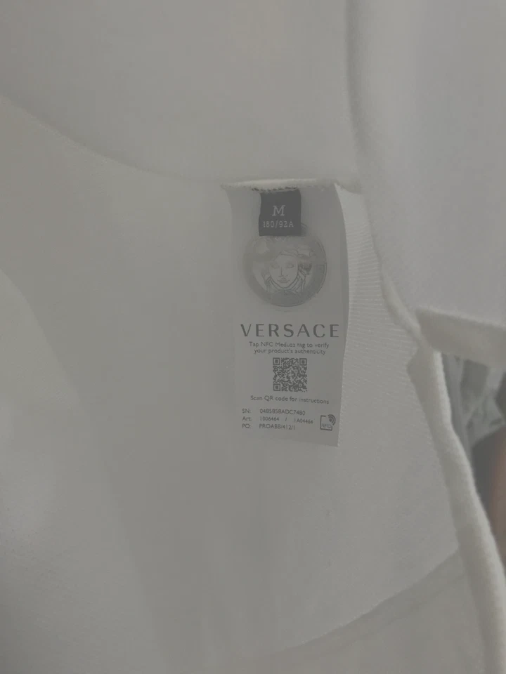 Camisa Polo Versace Barroco Cuello Bordado - Mediana Foto 4 de 4