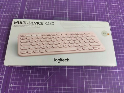 Logitech Multi Device K380 Keyboard, Bluetooth, Qwerty, Rose - Spanisch_0.5_6