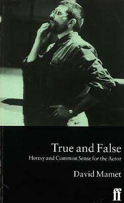 True and False by David Mamet (Paperback, 1998)