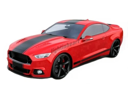 Hood Roof Rear Side Car Sticker For Ford Mustang GT Graphic Racing Stripe Decals - Bild 3 von 7