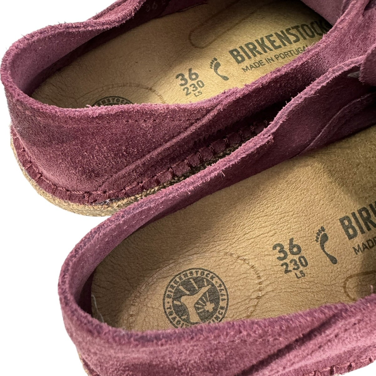 Birkenstock Gary Maroon Suede Leather Lace-Up Derby Shoes Birkenstock Gary Maroon Suede Leather Lace-Up Derby Shoes