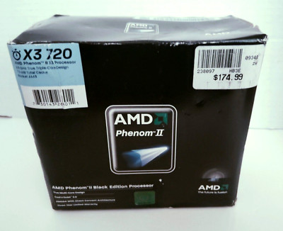 AMD Phenom II X3 720 Black Edition Triple Core AM3 CPU PROCESSOR HDZ720WFK3DGI