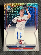 2023 Bowman Chrome MOJO REFRACTOR PROSPECT ROOKIE AUTO Joe Lampe # 5