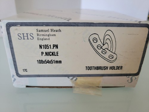 Samuel Heath SHS Wall Toothbrush Holder N1051.PN P. NICKEL, New Open Box - Picture 11 of 11