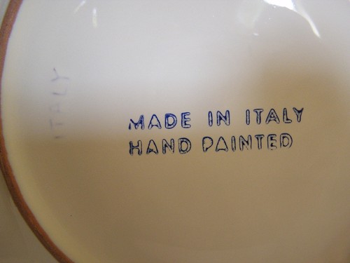 Floral Design Ceramic Accent Plate - Picture 7 of 8