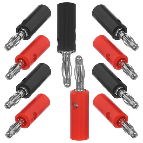 10 Pcs Plug Connector Speaker Wire Banana Connectors Audio Plugs
