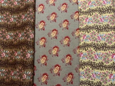 MODA Fabrics Betsy Chutchian SARAH'S STORY 1800's Reproduction 1830-50 Cotton FQ