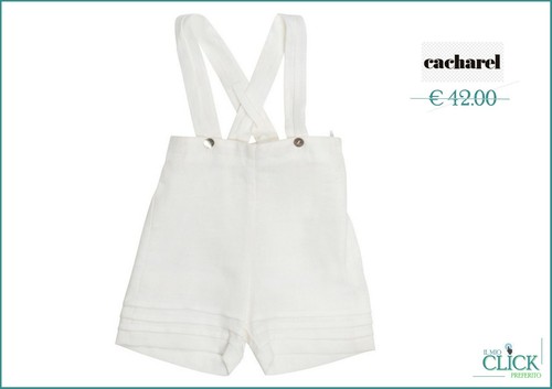 Abbigliamento Bambini Salopette Cacharel Neonato 100% Lino Bianca 6 mesi |  eBay