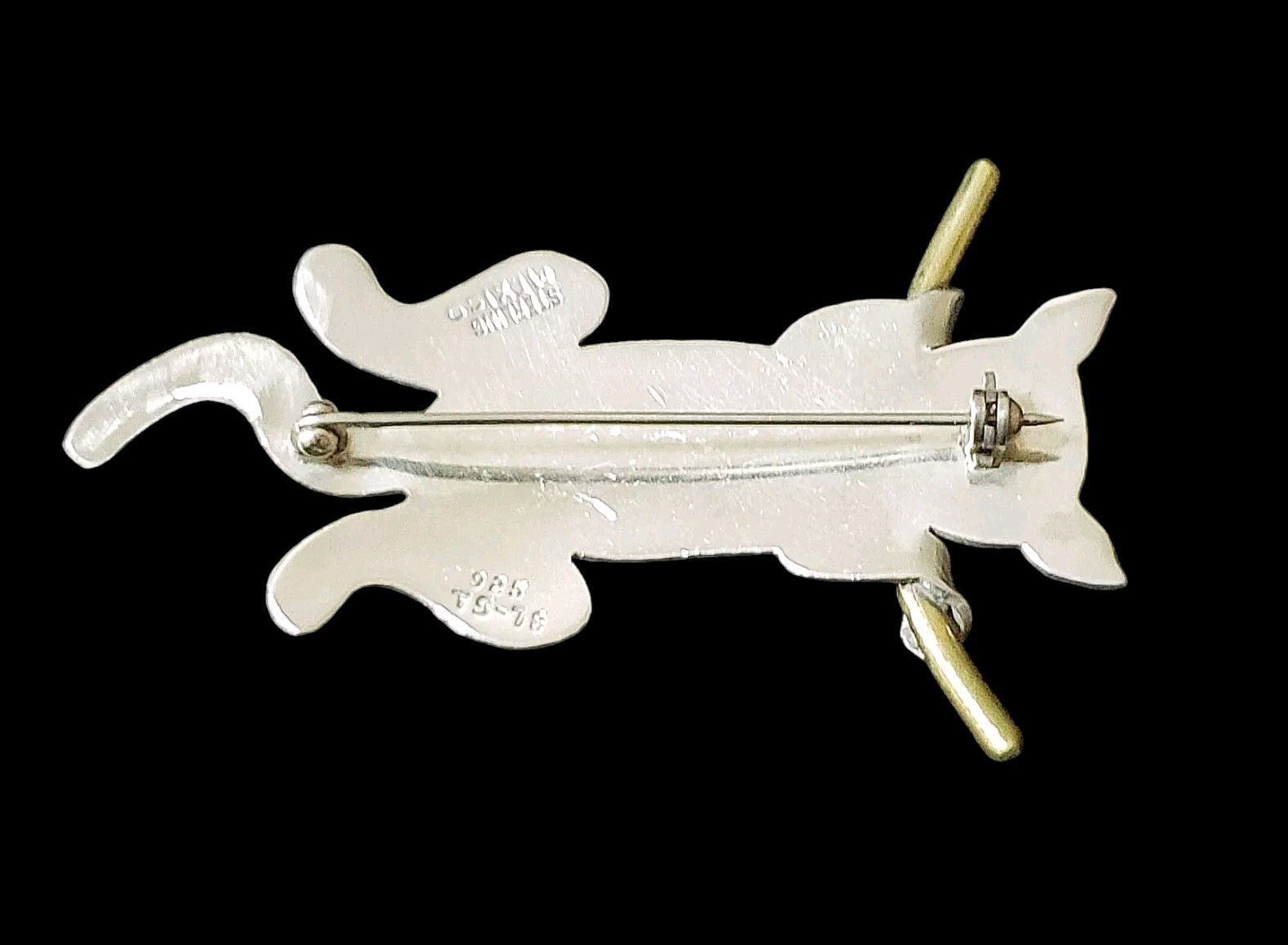 2.75" x 1.75" Handcrafted Solid Sterling Brass Ca… - image 5