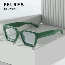 Men Women Thick Frame Anti Blue Light Eyeglasses Clear Lens Retro Glasses Frames