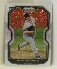 Ryan Weathers 2021 Panini Prizm WHITE SPARKLE RC SSP San Diego Padres Rookie