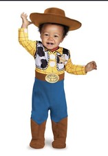 Toy Story Woody Costume Disguise Boots w/Hat 12-18 Month Disney Toddler Nwt