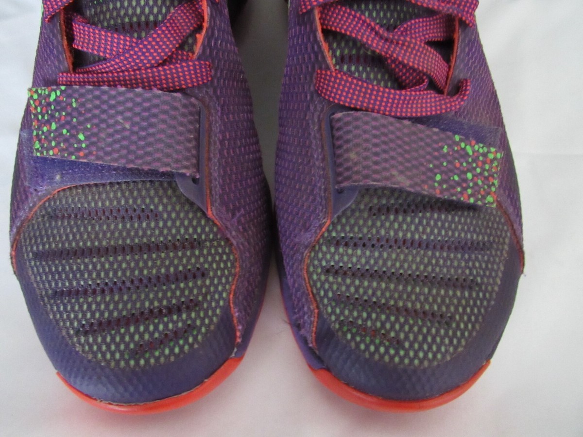 NIKE KEVIN DURANT KD TREY 5 MENS SNEAKERS PURPLE NEON GREEN SIZE 8