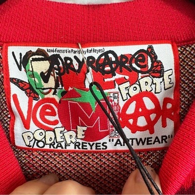 Very Rare Knit Jacquard Sweater Raf Reyes Darling Anime Artwear in 