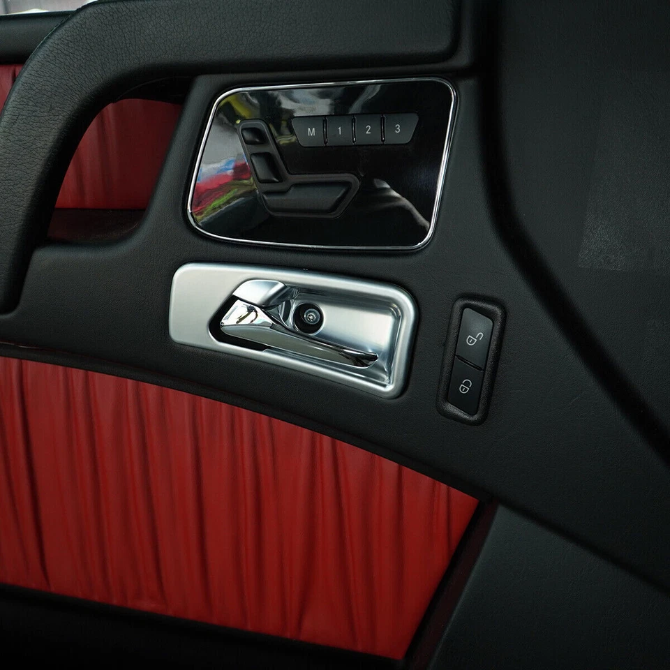 4×ABS Chrome Inner Handle Door Bowl Decoration For Mercedes-Benz G-Class 2007-10 - Image 3 of 4