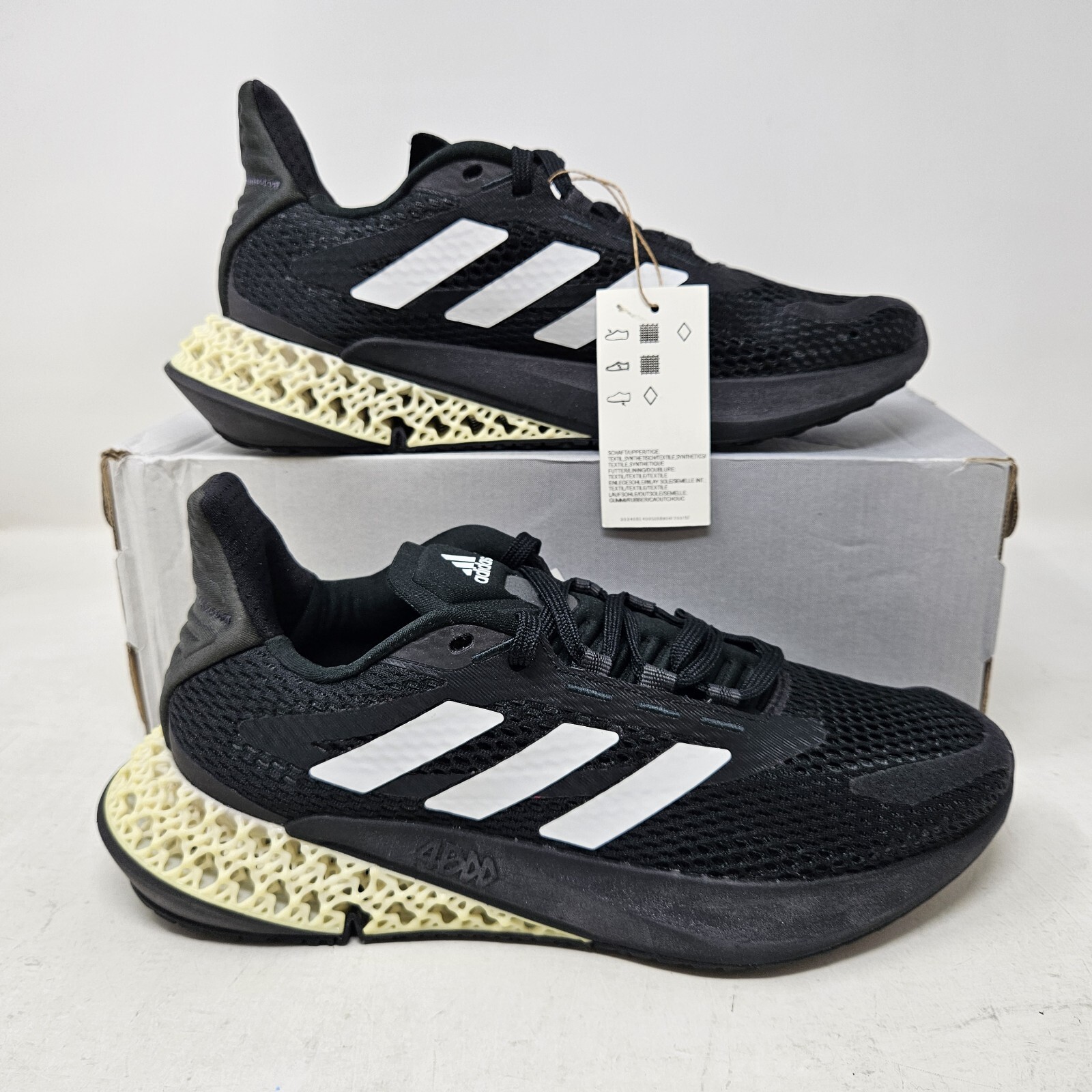 Adidas 4DFWD Pulse J Comfy Black White Athletic Shoe / GZ5464 / Youth 7 , Wmns 8