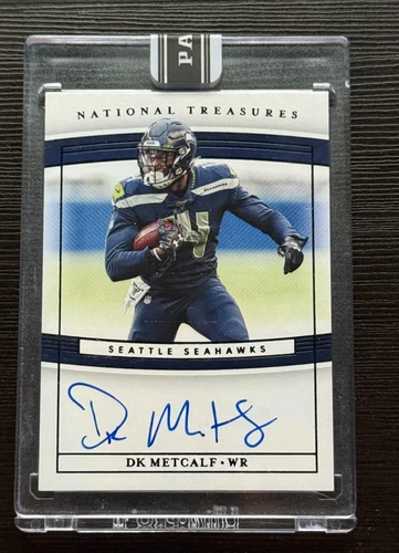 2019 National Treasures DK Metcalf Rookie Auto 2021 Black Box 1/1 #RS-DK