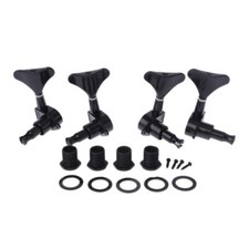 New Black Tuners Tuning 2R2L For 4 String Bass Guitar Sealed Pegs Machine Heads