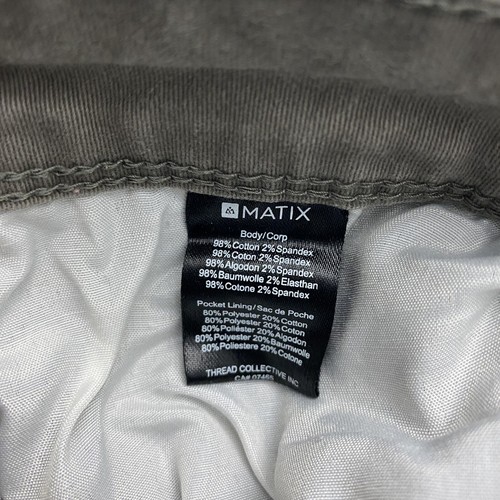 Patineta china elástica Matix Jeans para hombre 38x27 con pinza delgada gris recto elástica - Imagen 16 de 17