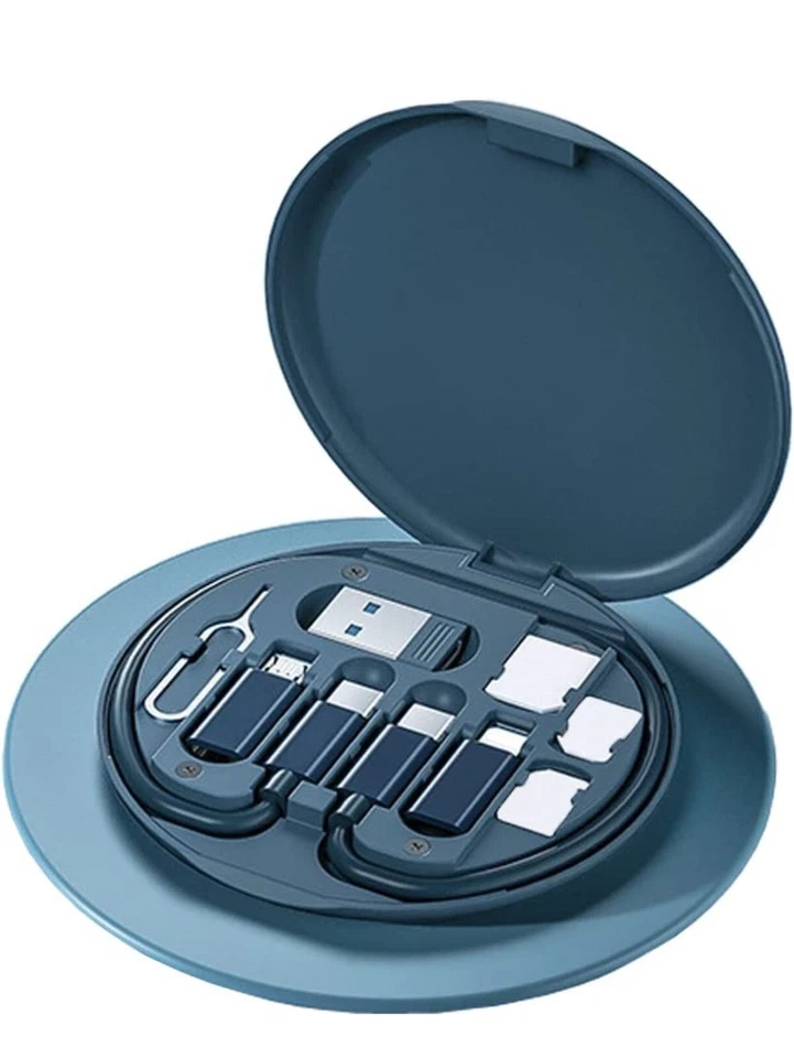 Lote de 5 piezas de cable USB C, adaptadores convertidores A/B/iPhone, ranuras SIM, pin, soporte para teléfono Foto 4 de 4