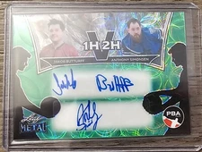 2024 Leaf Metal PBA Bowling JAKOB BUTTURFF ANTHONY SIMONSEN 1H 2H Dual Auto /3 !