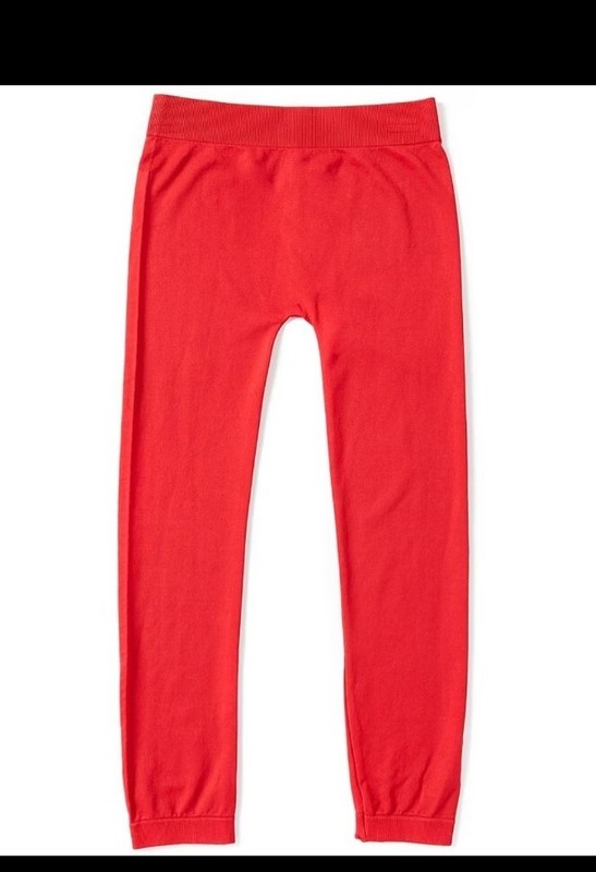 Copper Key Girls 14/16 Seamless Legging Red Full Elastic Waistband Fitted