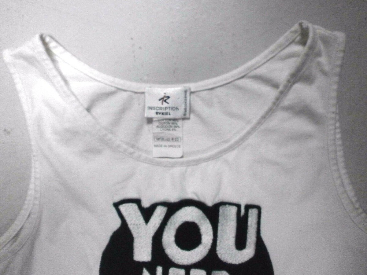 Top Sonia Rykiel Inscription à Motifs Noir Et Blanc - Taille S/M, Débardeur