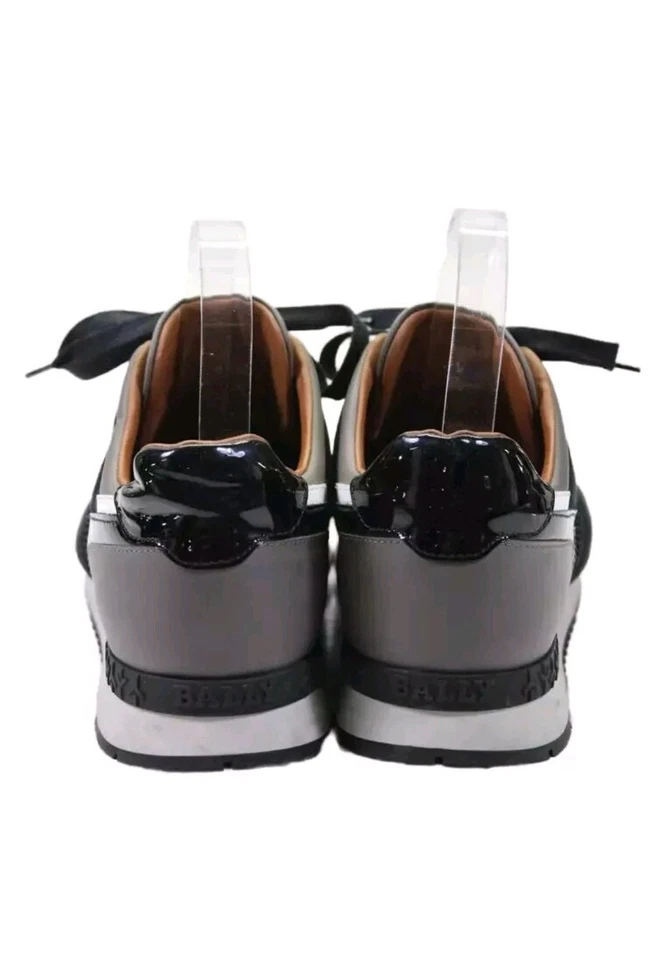 Bally Womens Black Brown leather Low Top Sneakers Shoes Size 9 - Image 3 of 4