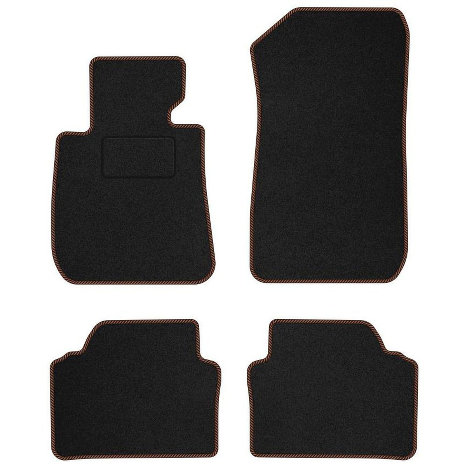Tapis de sol marron BMW Série 3 E90 pour voyages en famille