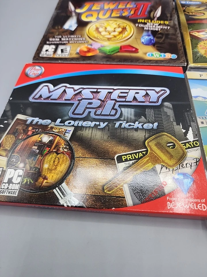PC Games Lot of 6 - Build a Lot, Mystery PI, Escape the Museum, Jewel Quest 2 - Image 3 of 4