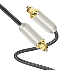 Digital Fiber Optical Audio Cable 6ft for Television, DVD Player,Speaker,Decoder
