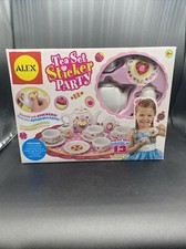 ALEX Toys Tea Set Sticker Party 13 Piece With 110 Stickers Easy Instructions