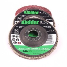 Kielder KWT-145 115MM 80 GRIT FLAP DISC FOR ANGLE GRINDER 3 PACK
