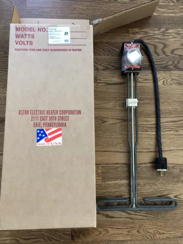 NEW HTT-60 Glenn Electric 6000 Watt 208V Immersion Type Water Heater AV USA