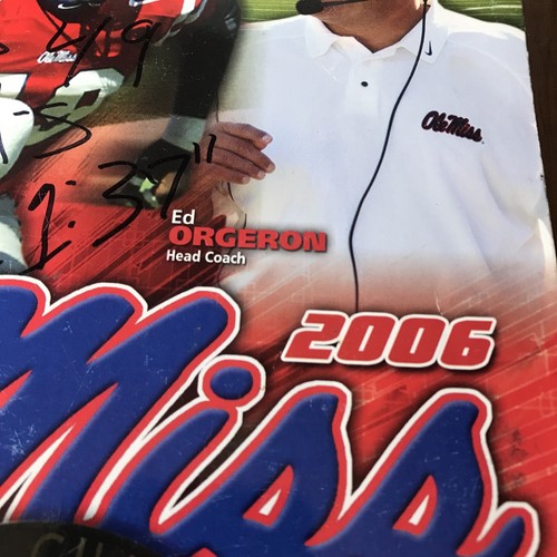 Patrick Willis Signed Ole Miss Rebels 2006 Game Program Senior Year HOF - Picture 4 of 7