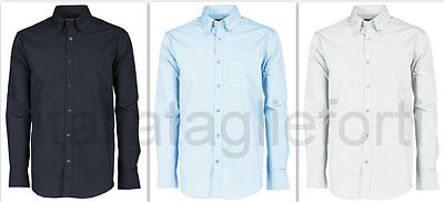 MENS COTTON LONG SLEEVE SHIRT PLUS SIZE CALIBRATED NO IRON button down