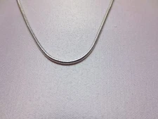 7-30" 14 KT WHITE GOLD PLATED DESIGNER 1.6 MM SNAKE CHAIN NECKLACE-USA SELLER