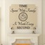 "Time Spent With Family" Wall Decal Quote - Removable Vinyl Lettering Sticker For Home Decor