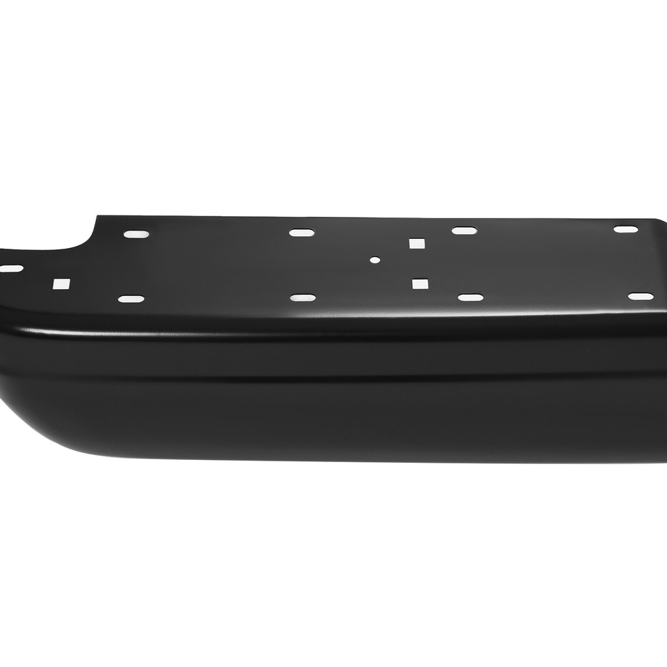 TopAlpha Rear Chrome Step Bumper Face Bar For 1994-2001 Dodge Ram 1500/2500/3500 Fleetside – Direct Replacement, No Sensor Cutouts-383369