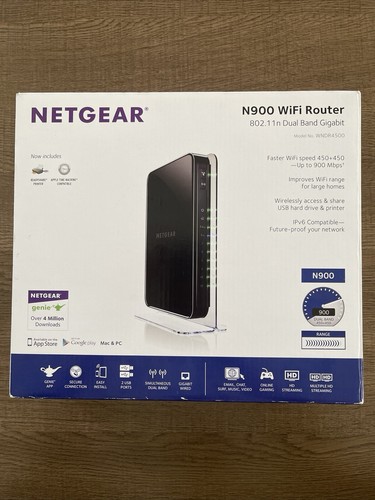 Netgear N900 Wireless Dual Band Gigabit Router WNDR4500 with Cables - Picture 2 of 18