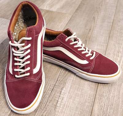 Vans Old Skool Low Suede Maroon Skateboard TB9C Shoes Sz US  display picture 2