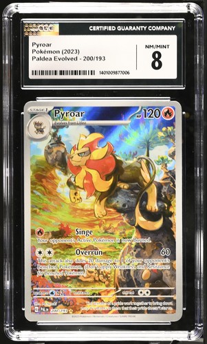 Pyroar graded CGC 8 for sale on eBay