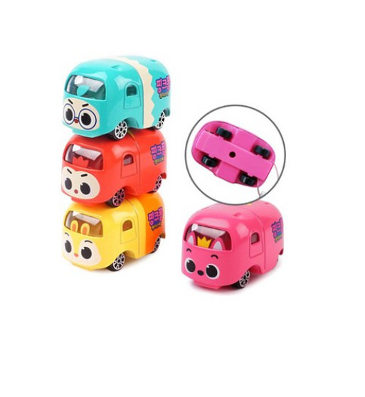 Pinkfong Wonderstar Metal Block Mini Car Set 4pcs Pinkfong Hogi Jenny Poki  Toys